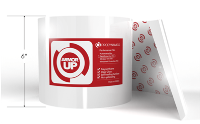 ARMOR UP 6"x50" Clear Paint Protection Film 8-mil Thick TPU Automotive Protector Wrap